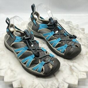 Keen whisper Closed Toe Waterproof Comfy Hiking Blue Sandals Shoes Women’s Sz 8
